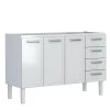 Gabinete de Pia 140 Apolo Flat 4G Cozimax Branco 