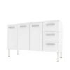 Gabinete de Pia 140 Apolo Flat 3G Cozimax Branco 
