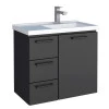 Gabinete Para Banheiro Aço Ameixa 60 Cozimax Preto
