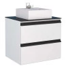 Gabinete Para Banheiro Gaia 60 Com Cuba Cubo Cozimax Branco