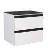 Gabinete Para Banheiro Aço Gaia 60 Tampo Vidro Sem Cuba Cozimax Branco