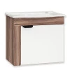 Gabinete de Banheiro Com Pia Jasmin Cozimax Tamarindo/Branco