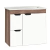 Gabinete Para Banheiro Com Pia Margarida Cozimax Tamarindo/Branco