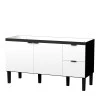 Gabinete Para Pia de Cozinha 150cm Madeira Colibri Cozimax Preto/Branco