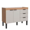 Gabinete Para Pia Cozinha 120cm Flamingo Cozimax Nude/Jequitiba