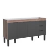 Gabinete Para Pia 160cm Cozinha Madeira Flamingo Cozimax Preto/Tamarindo