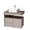 Gabinete Para Banheiro Aimoré 70 Com Cuba Cubo Cozimax Nudi/Tamarindo