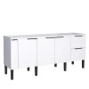 Gabinete De Madeira Para Pia De Cozinha 200cm Cisne Cozimax Branco