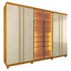 Guarda Roupa Casal Com LED 273cm x 240cm Absolut Reflecta Gelius Naturale/Off White