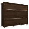 Guarda Roupa 2 Portas 100% MDF Apolo Gelius Nogueira