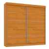 Guarda Roupa 2 Portas de Correr Camboriu Mirarack Cedro