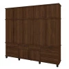 Guarda Roupa 5 Portas Diamante 2.4 Fabrimoveis Noce