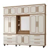 Guarda Roupa 12 Portas Diamante Capelinha Fabrimoveis Freijo/Off White