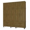 Guarda Roupa 5 Portas House Fabrimoveis Imbuia