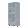 Guarda Roupa Infantil 2P Mundo Encantado Pés Cadeira Gelius Branco