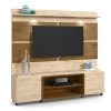 Estante Home Para TV 60 Polegadas Bless 1.8 Com LED Lukaliam Carvalho/Canela