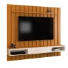 Painel Ripado Para TV 75 Polegadas 180cm Brise com Nicho 1.8 EDN Cedro/Off White