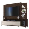 Estante Home Para TV 55 Polegadas Elegance 2.1 Lukaliam Noce/Off White