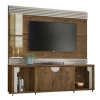 Estante Home Para TV 60 Polegadas Firenze Lukaliam Canela/Off White