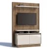 Estante Home Para TV 42 Polegadas Fit 1.2 Imcal Madeira/Off White