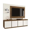 Estante Home Para TV até 55 Luz EDN Off White/Naturale