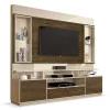Estante Home Para TV 58 Polegadas Ravello EDN Off White/Nogal