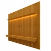 Home Ripado Para TV 85 Polegadas Com LED 230x250 Nobre Gelius Naturale