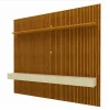 Home Painel Ripado 3D Para TV 75 Polegadas 224 x 220 Requinte Clean Gelius Naturale/Off White