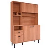 Kit Cozinha Compacta Completa 120x180cm 4 Portas 2 Gavetas Agata 1.2 Lukaliam Jequitiba
