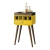 Mesa Lateral Bar com Bandeja Martini EDN Amarelo