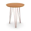 Mesa de Apoio Redonda Pés de Ferro 53 x 53 x 62 Evolution Patrimar Cinamomo