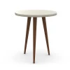 Mesa de Apoio Retrô Pés Palito 53 X 53 X 63 Legs Patrimar Off White