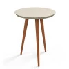 Mesa de Apoio Pés Palito Luna 53 x 53 x 62 Patrimar Off White