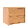 Mesa de Cabeceira 2 Gavetas Cava 100% MDF Concept Robel Freijo Frisado