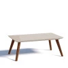 Mesa de Centro Sala Estar Retangular 91x52 Classic Imcal Off White