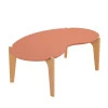 Mesa de Centro MDF Usinado Florida 105cm Lukaliam Luanda/Freijo