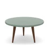 Mesa de Centro Retrô Pés Palito Legs Patrimar Verde Bellagio
