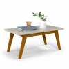 Mesa de Centro Retangular 90 x 50 x 39 Prism Patrimar Off White