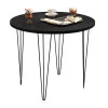 Mesa de Jantar Redonda 90 Pés de Ferro 8080 JB Bechara Preto