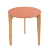 Mesa Lateral MDF Usinado Florida 60cm Lukaliam Luanda/Freijo