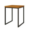 Mesa Lateral Para Sala 40x40 Iron EAX Móveis Cedro 