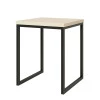 Mesa Lateral Para Sala 40x40 Iron EAX Móveis Off White