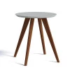 Mesa Lateral Redonda Sala de Estar 60x60x66 Classic Imcal Branco