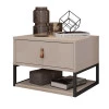 Mesa de Cabeceira Suspensa 1 Gaveta 45cm Sigma Casa D Off White