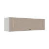 Módulo Armário Aéreo 120cm 1 Porta Basculante 100% MDF Cozinha Provence Robel Branco/Fendi Matte