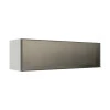 Módulo Armário Aéreo 120cm 1 Porta Basculante Vidro Reflecta Cozinha Modulada Robel Branco