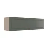 Módulo Armário Aéreo 120cm 1 Porta Basculante 100% MDF Cozinha Provence Robel Fendi/Salvia Matte
