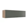 Módulo Armário Aéreo 120cm 1 Porta Basculante 100% MDF Cozinha Provence Robel Hanover/Salvia Matte