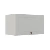 Módulo Armário Aéreo 60cm 1 Porta Basculante 100% MDF Cozinha Provence Robel Branco/Branco Matte