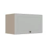 Módulo Armário Aéreo 60cm 1 Porta Basculante 100% MDF Cozinha Provence Robel Fendi/Branco Matte